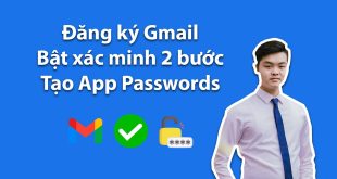 tạo gmail và mật khẩu ứng dụng
